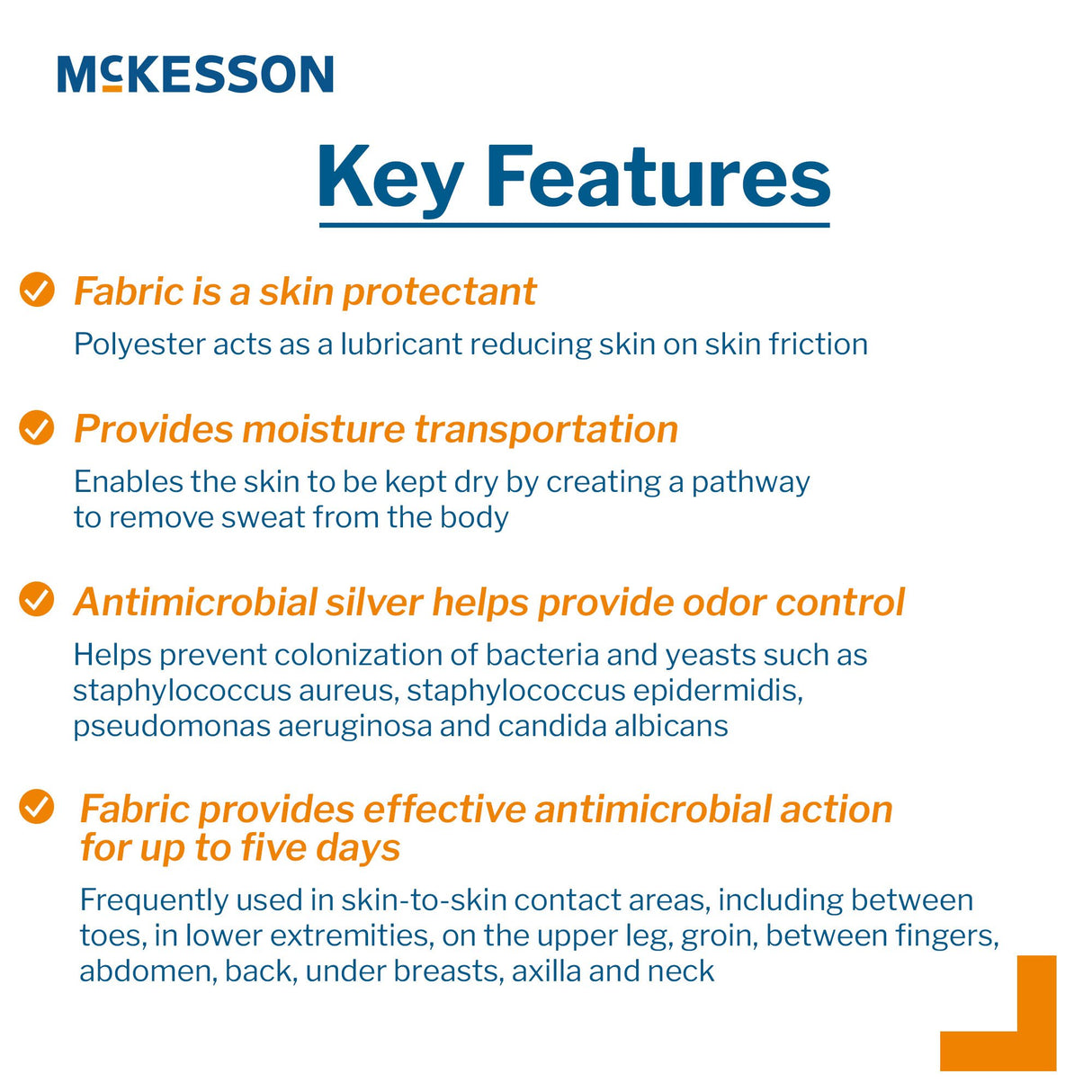 Silver Moisture Wicking Fabric McKesson 10 X 144 Inch Roll Sterile - BeHope