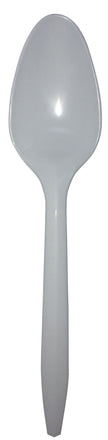 Teaspoon Empress™ Medium Weight White Plastic - BeHope