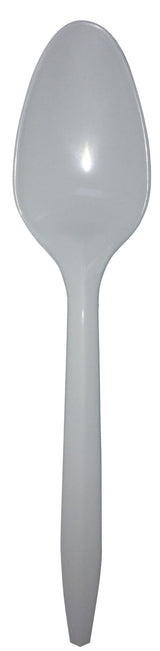 Teaspoon Empress™ Medium Weight White Plastic - BeHope