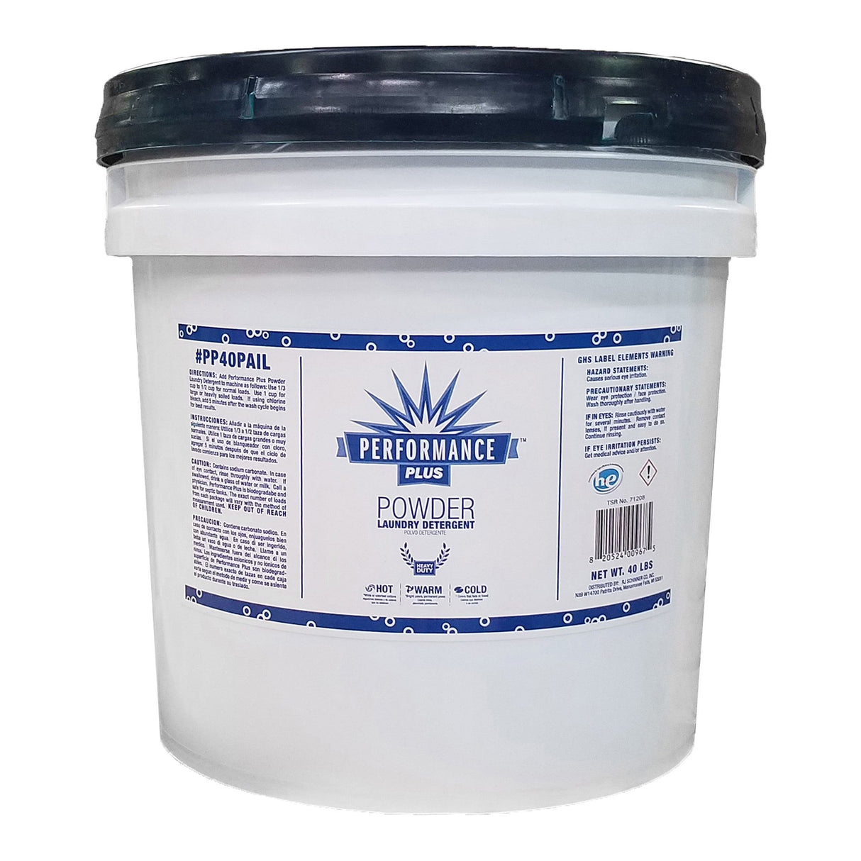 Laundry Detergent Performance™ Plus 40 lbs. Pail Powder Scented - BeHope