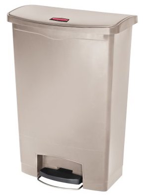 Trash Can Rubbermaid® Streamline™ 96 Quart / 24 gal. Beige Resin Rectangular - BeHope