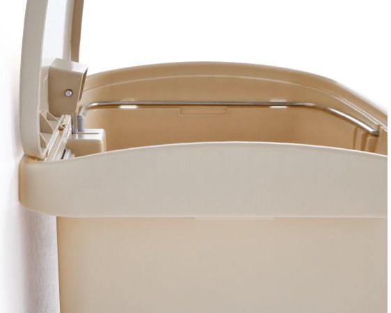 Trash Can Rubbermaid® Streamline™ 96 Quart / 24 gal. Beige Resin Rectangular - BeHope