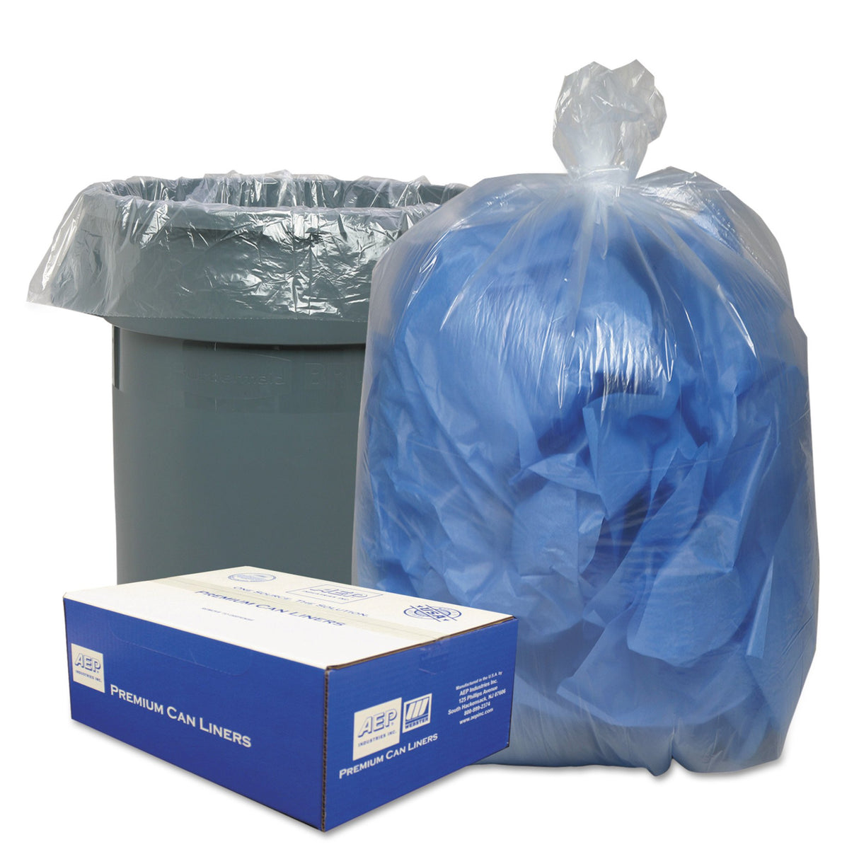 Trash Bag Classic Clear 60 gal. 0.90 mil 38 X 58 Inch Clear Heavy Duty Star Seal Bottom Coreless Roll - BeHope