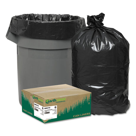 Trash Bag Earthsense® 45 gal. 2 mil 40 X 46 Inch Black Heavy Duty Star Seal Bottom Coreless Roll - BeHope