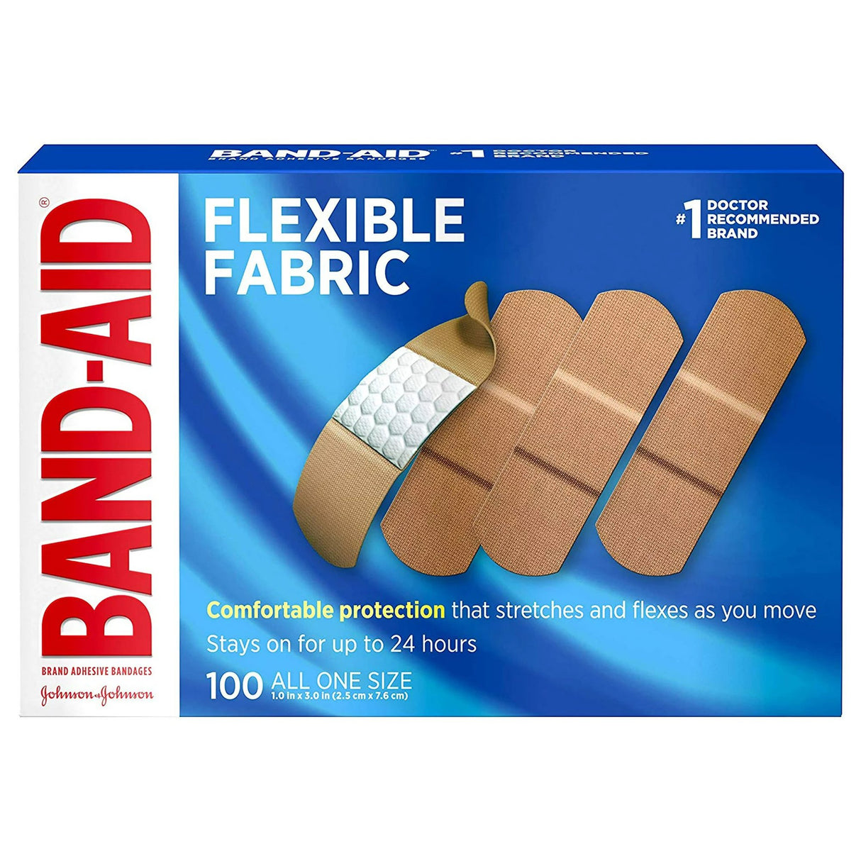 Adhesive Strip Band-AidÂ® Fabric Tan 1 X 3 Inch Sterile - BeHope