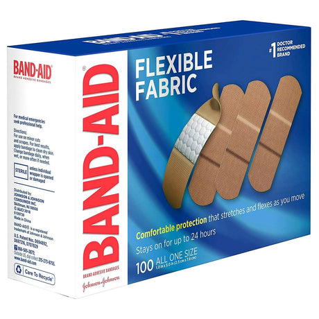 Adhesive Strip Band-AidÂ® Fabric Tan 1 X 3 Inch Sterile - BeHope