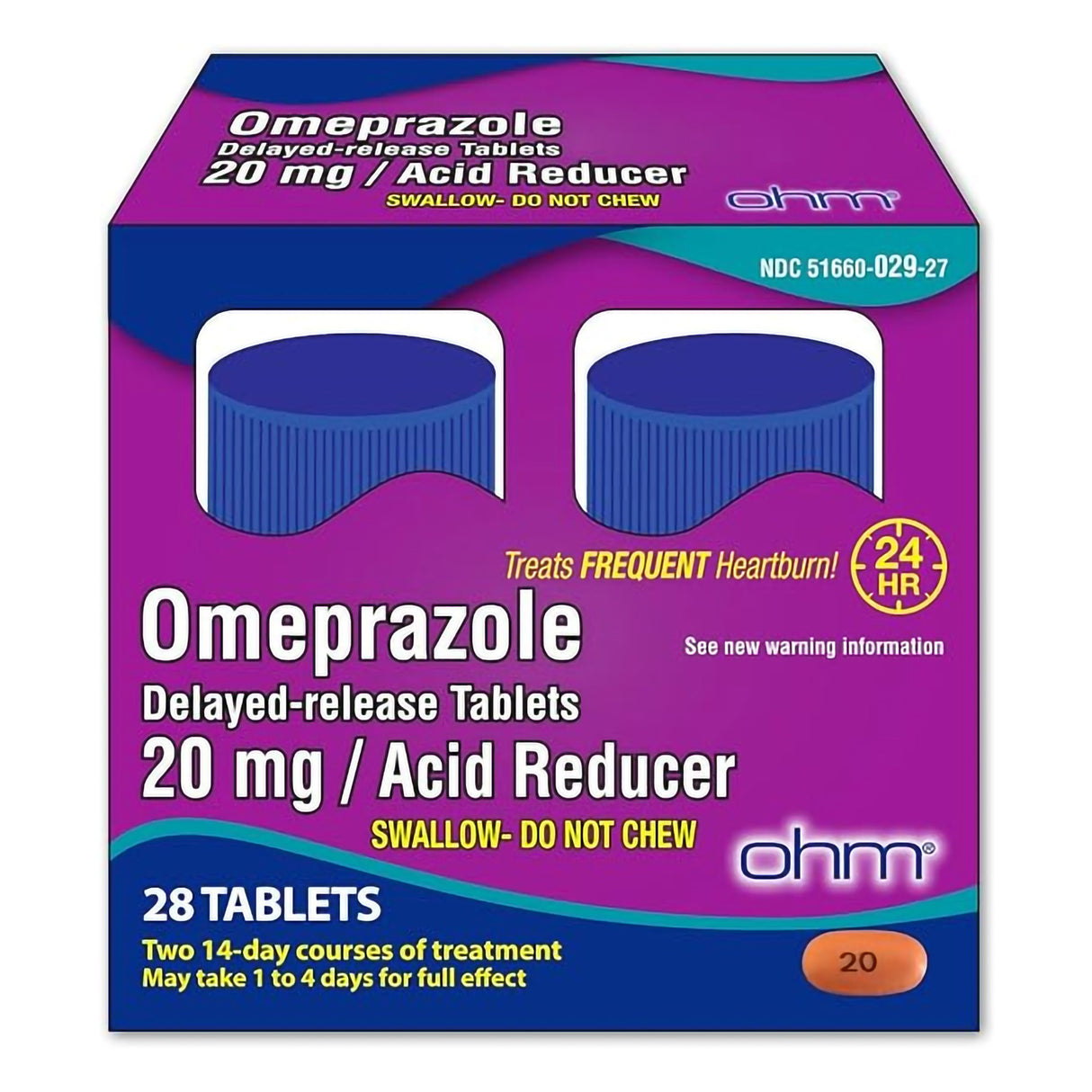 Omeprazole 20 mg Tablet 28 Tablets - BeHope