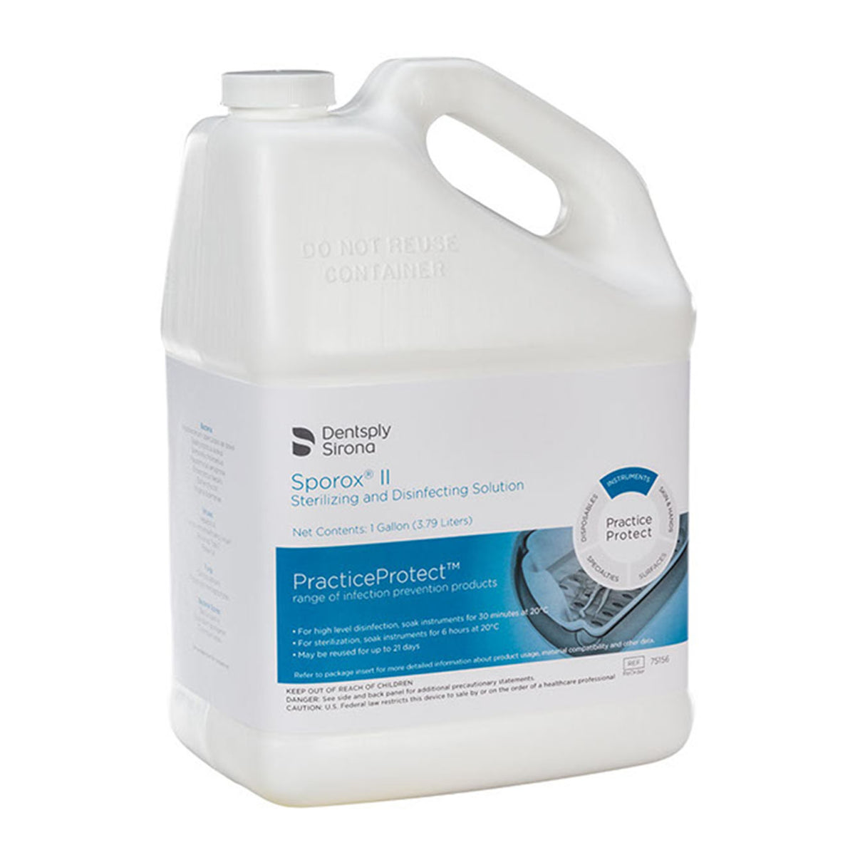 Hydrogen Peroxide High-Level Disinfectant Sporox® II RTU Liquid 1 gal. Jug Reusable - BeHope