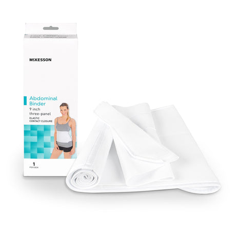 Abdominal Binder McKesson Large / X-Large Hook and Loop Closure 62 to 74 Inch Waist Circumference 9 Inch Height Adult - BeHope