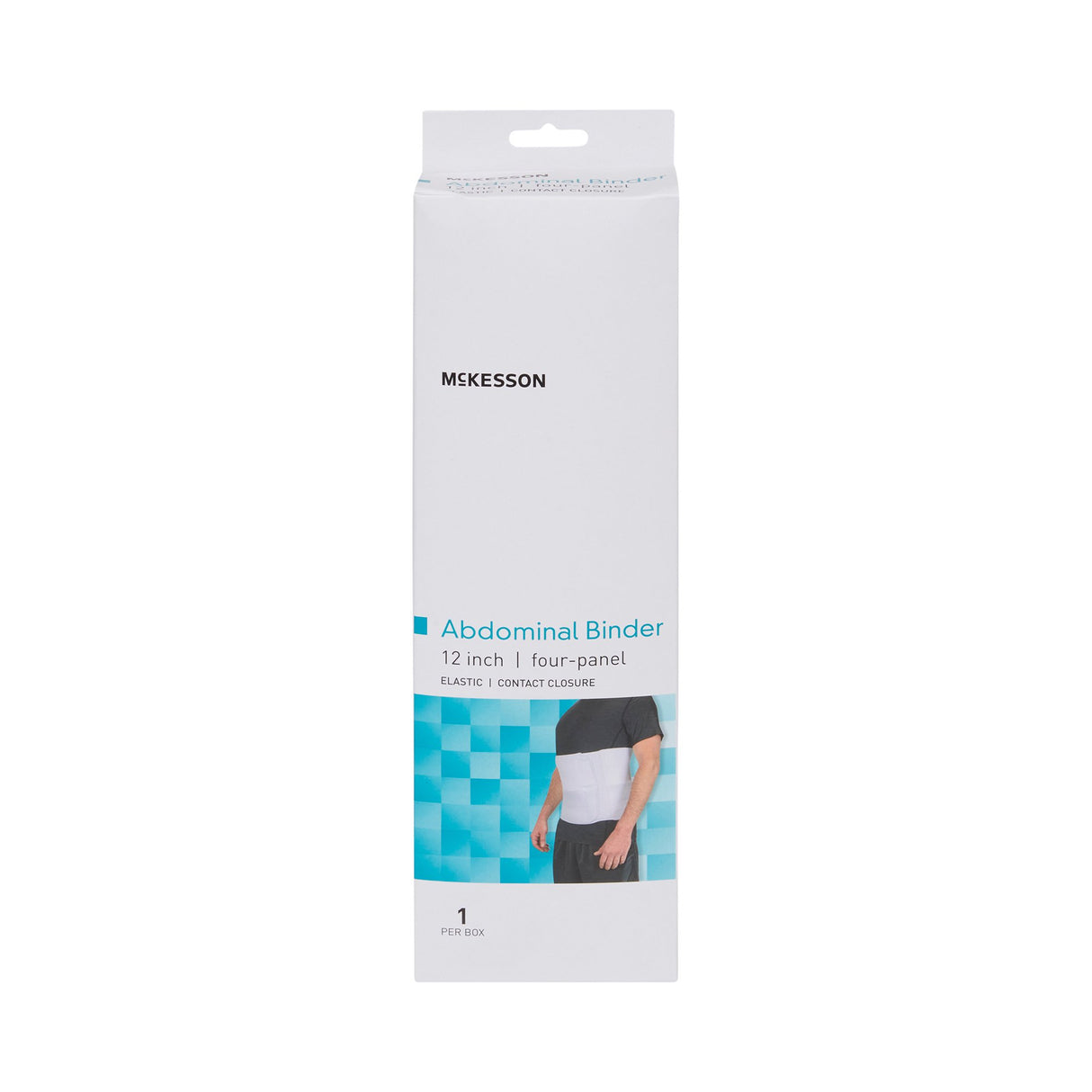 Abdominal Binder McKesson Medium / Large Hook and Loop Closure 45 to 62 Inch Waist Circumference 12 Inch Height Adult - BeHope