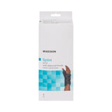 Wrist Brace with Abducted Thumb McKesson Aluminum / Foam / Spandex / Plastic Left Hand Black X-Small - BeHope