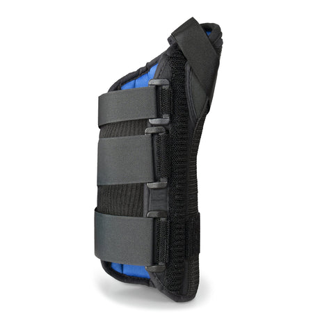 Wrist Brace with Abducted Thumb McKesson Aluminum / Foam / Spandex / Plastic Left Hand Black Small - BeHope