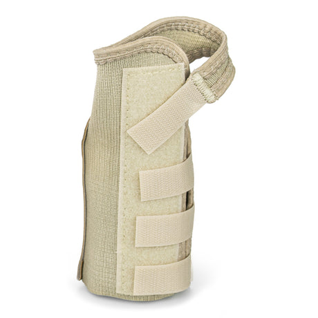 Wrist Brace McKesson Low Profile / Contoured / Wraparound Aluminum / Cotton / Elastic Left Hand Beige X-Small - BeHope