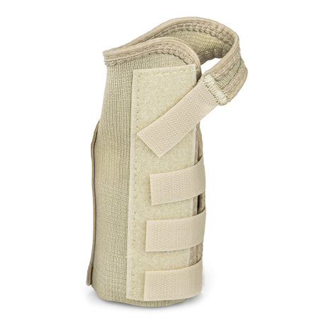 Wrist Brace McKesson Low Profile / Contoured / Wraparound Aluminum / Cotton / Elastic Left Hand Beige Small - BeHope