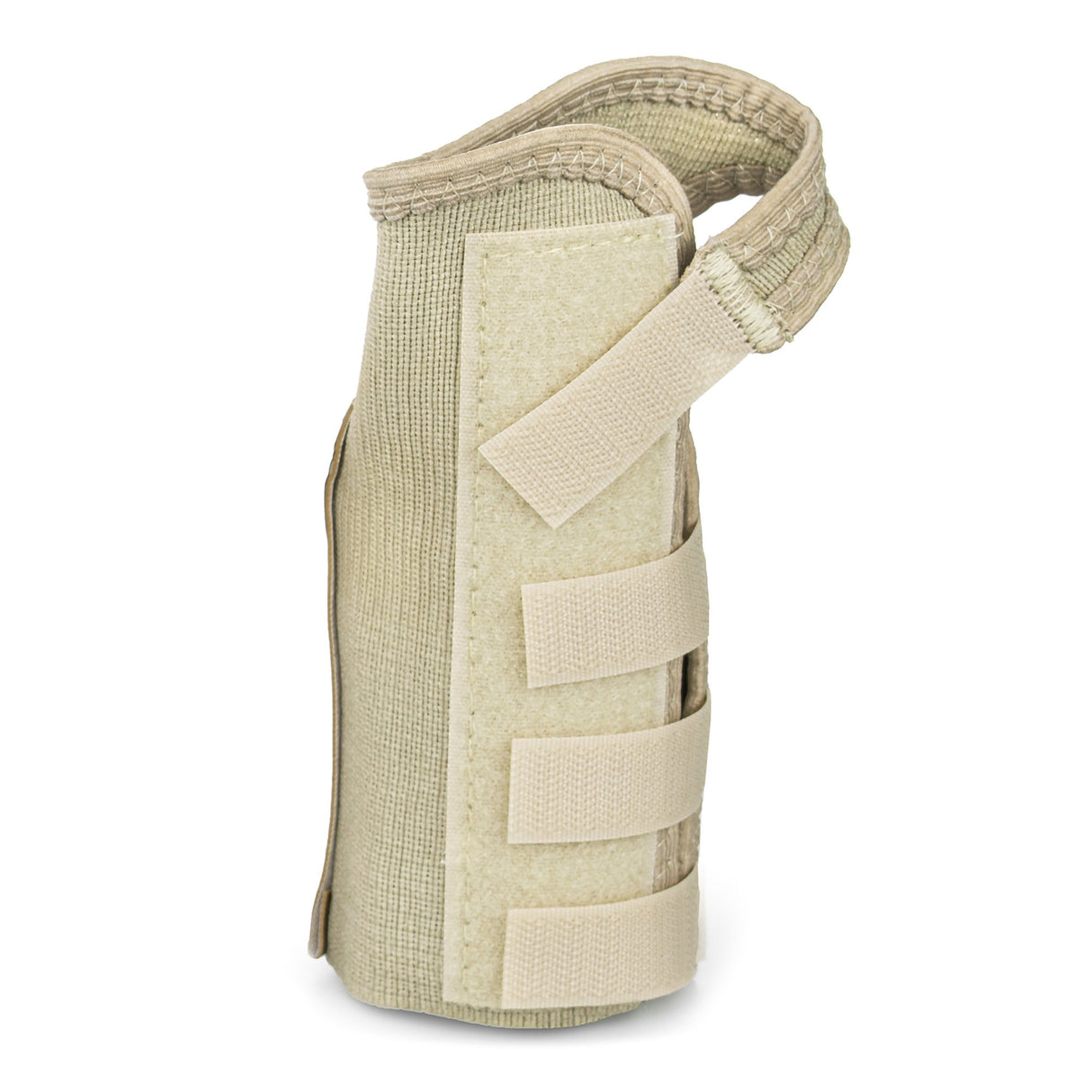 Wrist Brace McKesson Low Profile / Contoured / Wraparound Aluminum / Cotton / Elastic Left Hand Beige Medium - BeHope