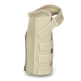 Wrist Brace McKesson Low Profile / Contoured / Wraparound Aluminum / Cotton / Elastic Left Hand Beige Large - BeHope