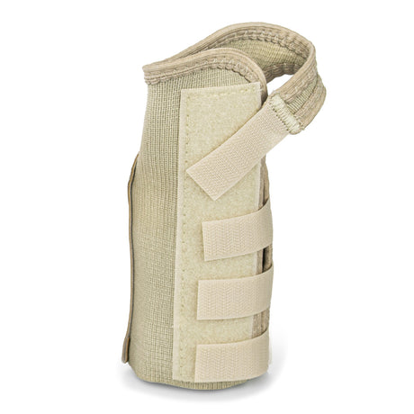 Wrist Brace McKesson Low Profile / Contoured / Wraparound Aluminum / Cotton / Elastic Left Hand Beige Large - BeHope