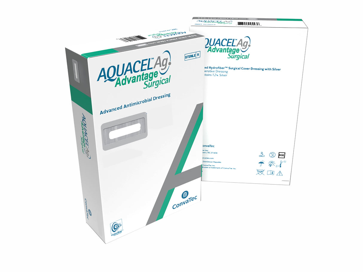 Silver Hydrofiber Antimicrobial Surgical Dressing Aquacel® Ag Advantage Sterile - BeHope