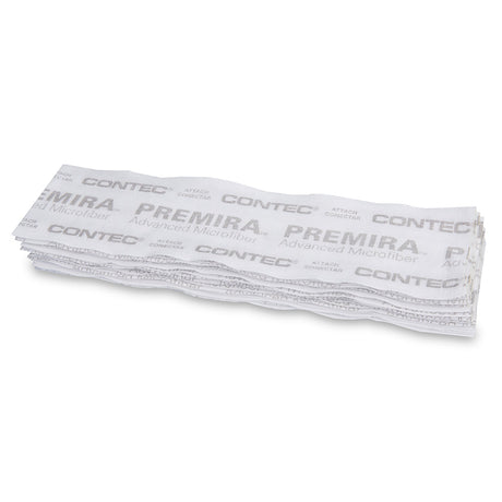 Wet Mop Pad Contec® Premira® II White Microfiber Disposable - BeHope