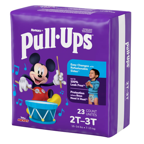 Male Toddler Training Pants Pull-Ups® Size 2T to 3T Disposable Moderate Absorbency - BeHope