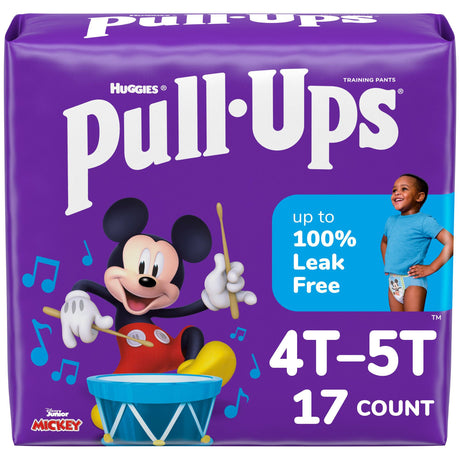 Male Toddler Training Pants Pull-Ups® Size 4T to 5T Disposable Moderate Absorbency - BeHope