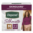 Absorbent Underwear Depend® Silhouette® Waistband Style Adult Medium Female Disposable Heavy Absorbency - BeHope