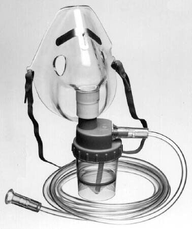B & F Medical Handheld Nebulizer Kit with Aerosol Mask and Measured Medication Jar - BeHope