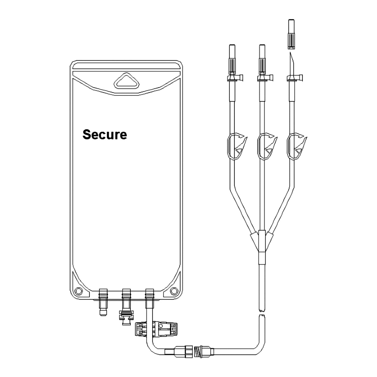 EVA Empty Bag Secure® 1000 mL - BeHope