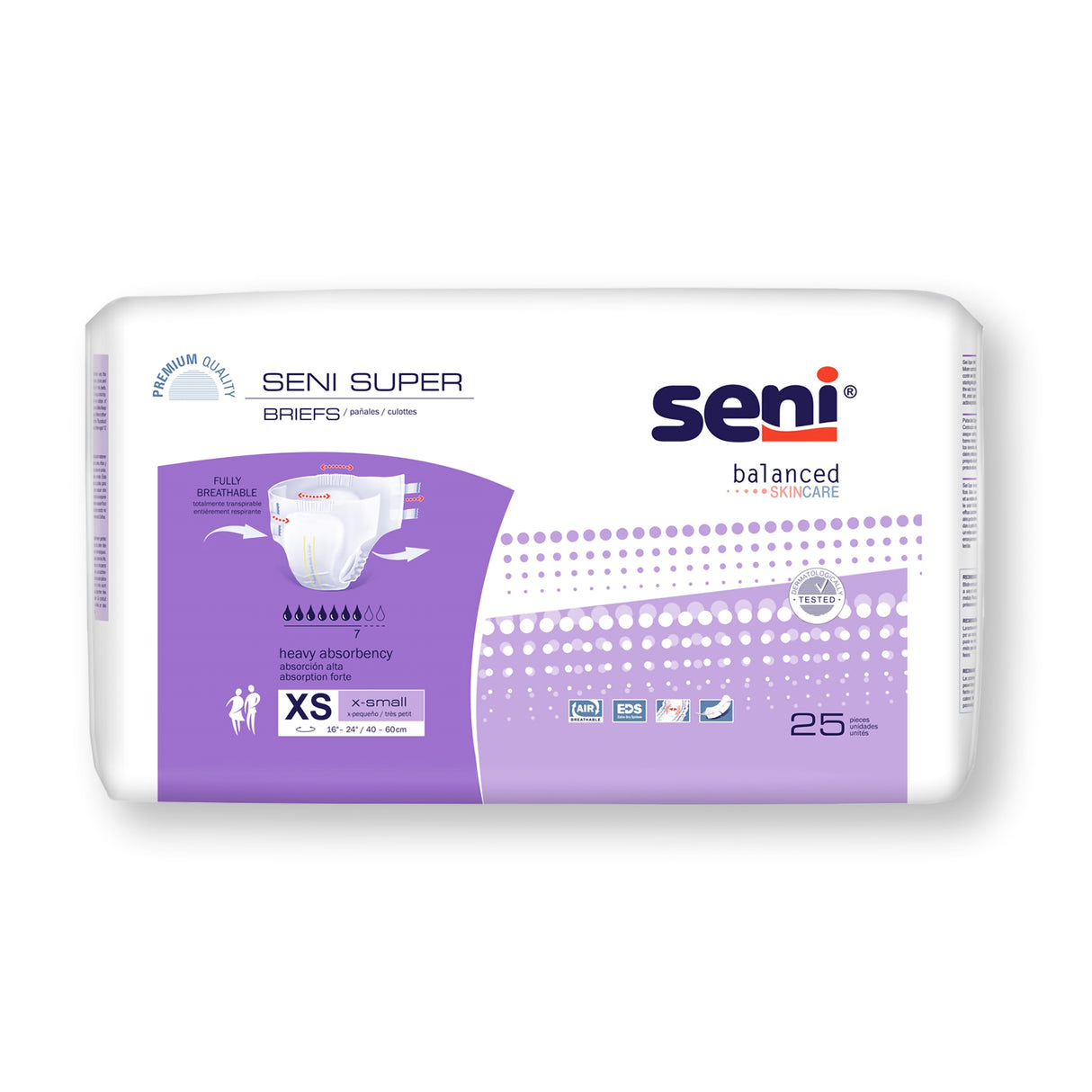 Seni® Super Breathable Incontinence Briefs Heavy Absorbency - BeHope