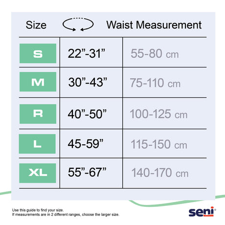 Incontinence Brief Seni® Super Plus Adult Unisex Disposable Heavy Absorbency - BeHope