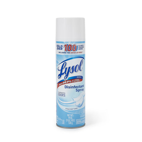 Surface Disinfectant Lysol® Alcohol Based Aerosol Spray Liquid 19 oz. Can Crisp Linen Scent NonSterile - BeHope