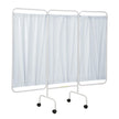 Sturdy Folding Privacy Screen Steel Vinyl Locking Casters - BeHope