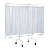 Privacy Screen Folding 3-Panel Steel / Vinyl - BeHope