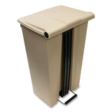 Trash Can Rubbermaid® 92 Quart / 23 gal. Beige Polyethylene Rectangular - BeHope