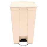 Trash Can Rubbermaid® 92 Quart / 23 gal. Beige Polyethylene Rectangular - BeHope