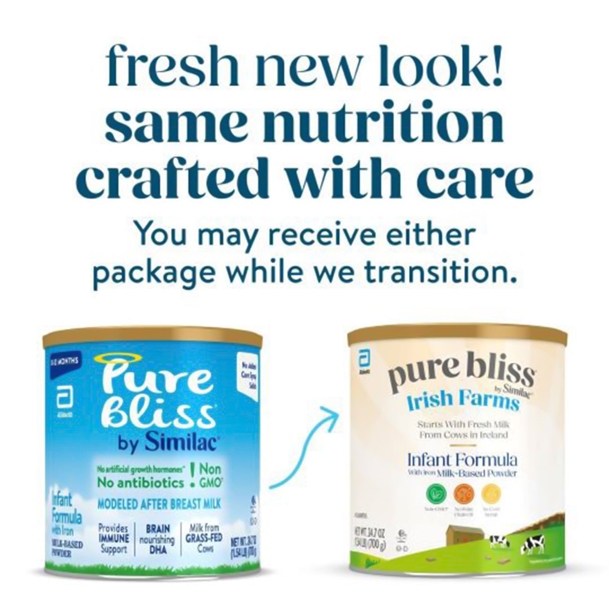Infant Formula Pure Bliss™ By Similac® Unflavored Iron-Fortified Non-GMO - BeHope