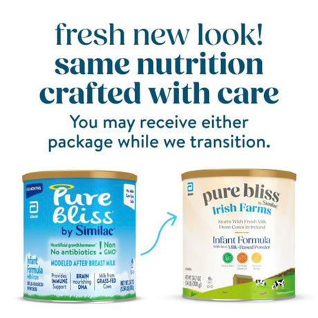 Infant Formula Pure Bliss™ By Similac® Unflavored Iron-Fortified Non-GMO - BeHope