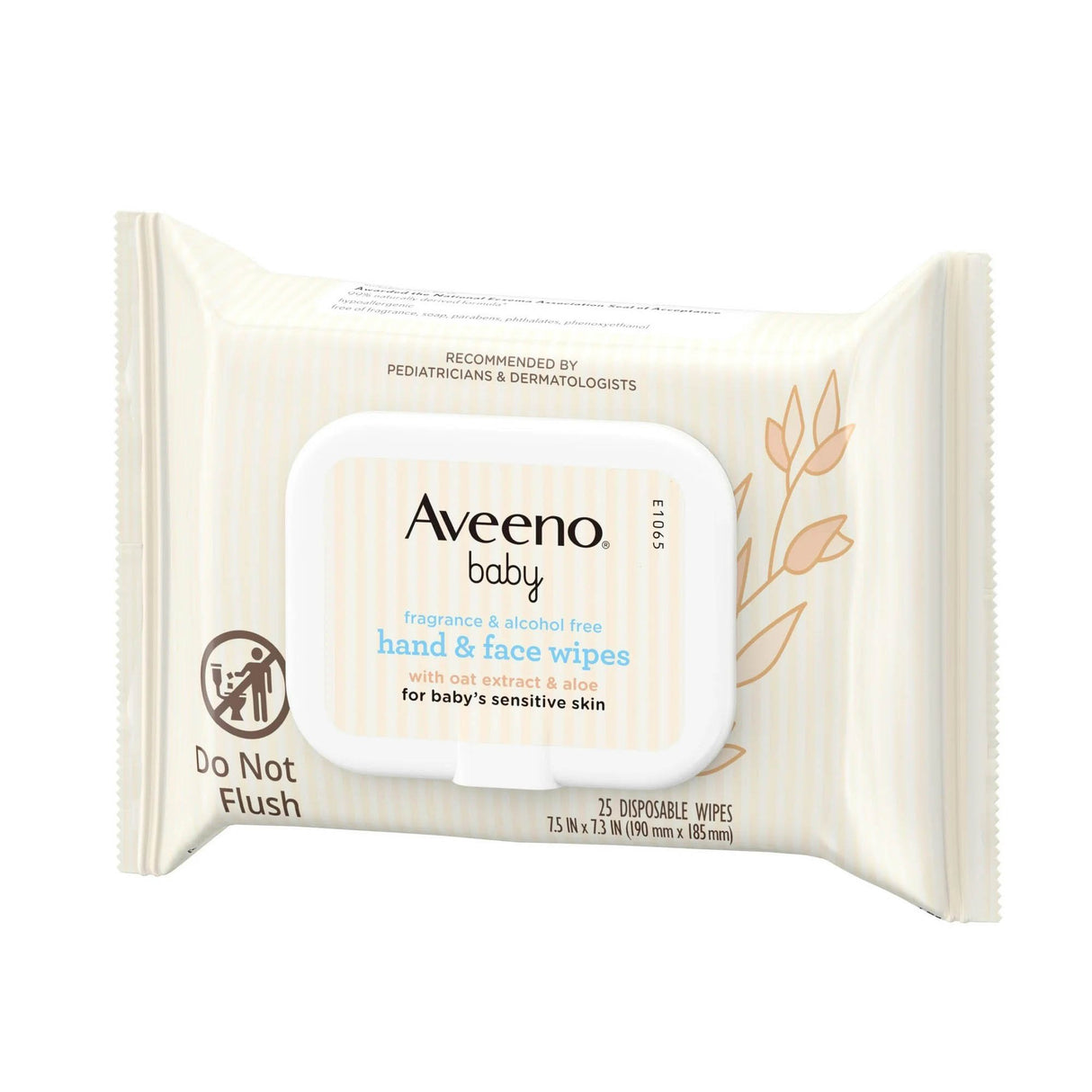 Baby Wipe Aveeno® Baby Sensitive Soft Pack Unscented 25 Count - BeHope