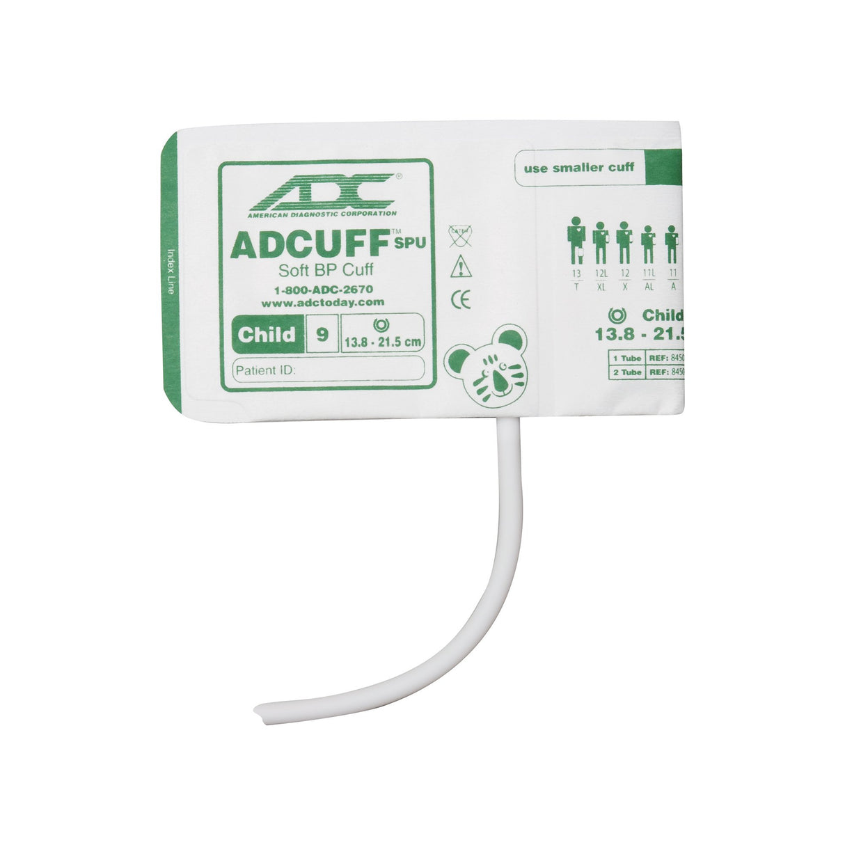 Blood Pressure Cuff Single Patient Use Adcuff™ Pediatric Vinyl - BeHope
