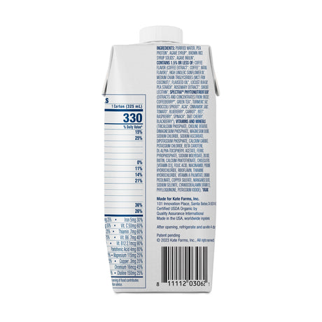 Kate Farms Organic Plant-Based Oral Nutrition Shake - BeHope