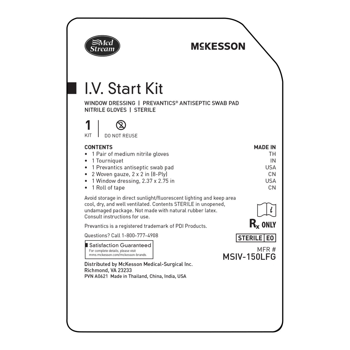 IV Start Kit McKesson - BeHope