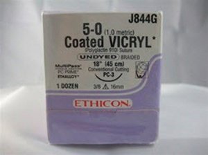 Coated Vicryl™ Polyglactin 910 Absorbable Braided Suture with Cutting Needle - BeHope