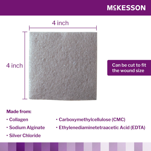 Silver Collagen Advanced Wound Care Dressing Mckesson Sterile - BeHope