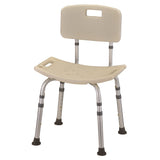 Shower Chair Nova Without Arms Aluminum Frame Removable Backrest 20 Inch Seat Width 300 lbs. Weight Capacity - BeHope