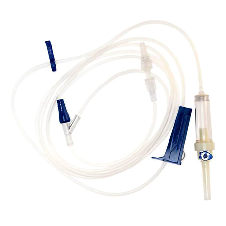 Mckesson IV Pump Set Single Port 10 Drops/mL Drip Rate 102 Inch Tubing - BeHope