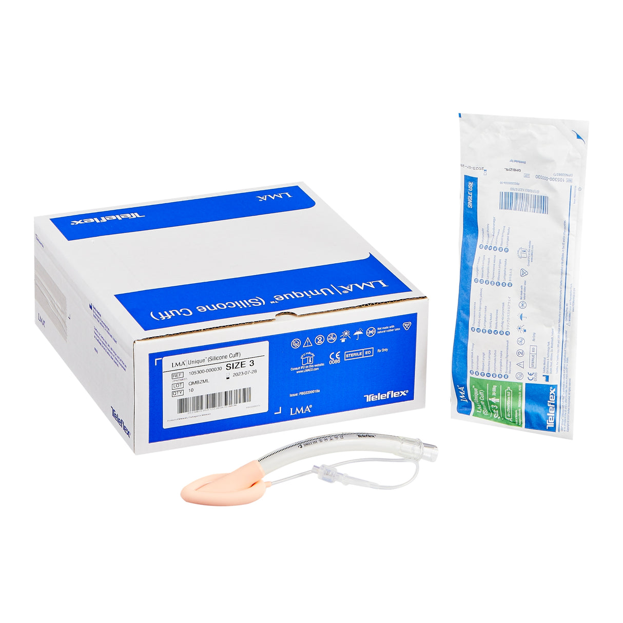 Laryngeal Mask Lma® Unique™ Curved Silicone Single Patient Use - BeHope