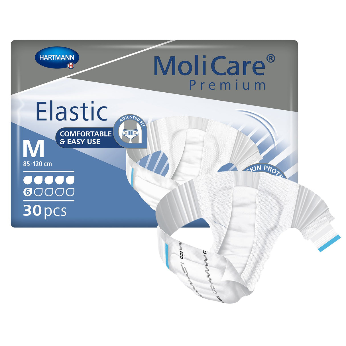 Incontinence Briefs Molicare® Premium Elastic Disposable Moderate Severe Absorbency - BeHope