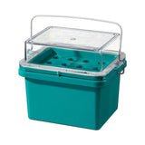 Benchtop Cooler 5-1/2 X 7-1/2 X 7-3/4 Inch Blue Polycarbonate 12 Tube Capacity - BeHope