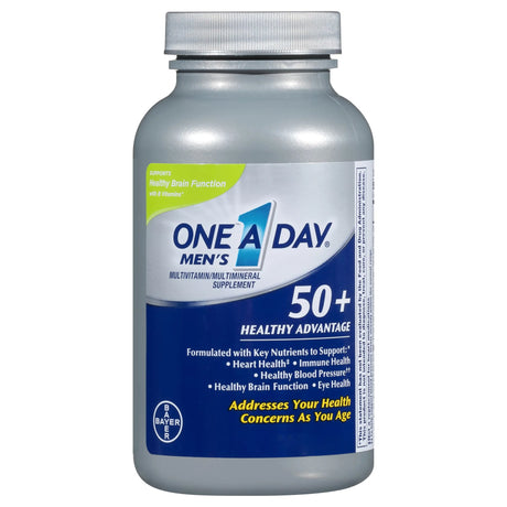 Multivitamin Supplement One A Day® Men's 50+ Healthy Advantage Vitamin A / Ascorbic Acid 3,500 IU - 120 mg Strength Tablet 65 per Bottle - BeHope