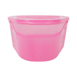 McKesson Denture Cup 8 oz. Pink Hinged Lid Single Patient Use - BeHope